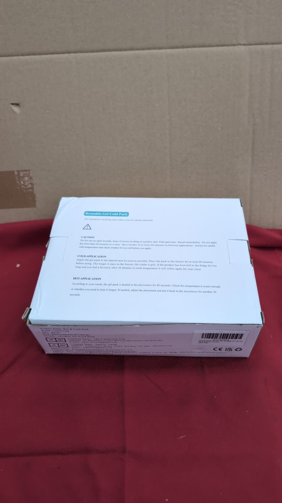Comfytemp Back Ice Pack Wrap, Reusable, Lumbar, Microwave Heat